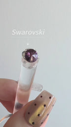 handmade crystal charm for nail design with Swarovski. subtly luxury, reusable